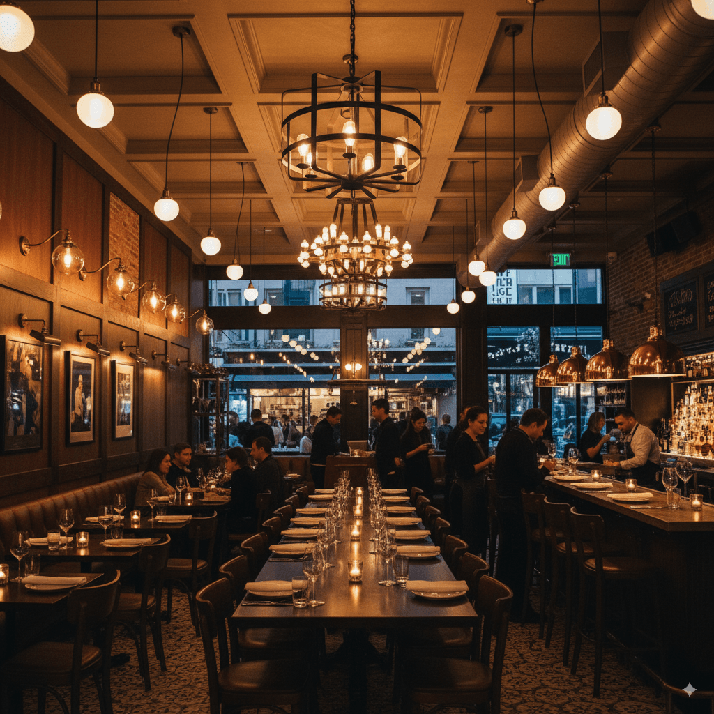 Crafting Culinary Ambiance: Gourmet Bistro's Bespoke LED Transformation